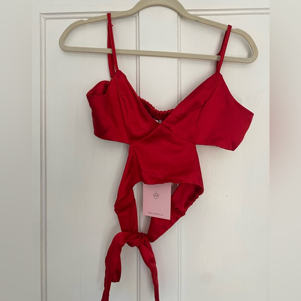 Hello Molly Vibrant Red Top